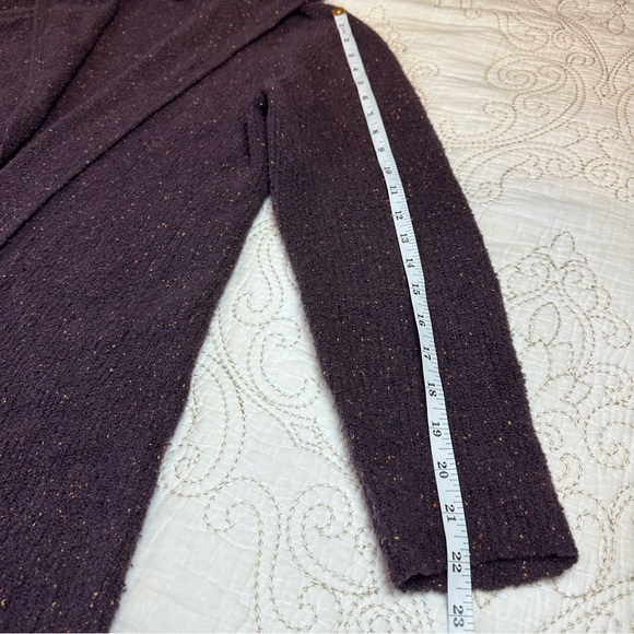 Eileen Fisher boucle hooded long cardigan - Picture 5 of 8